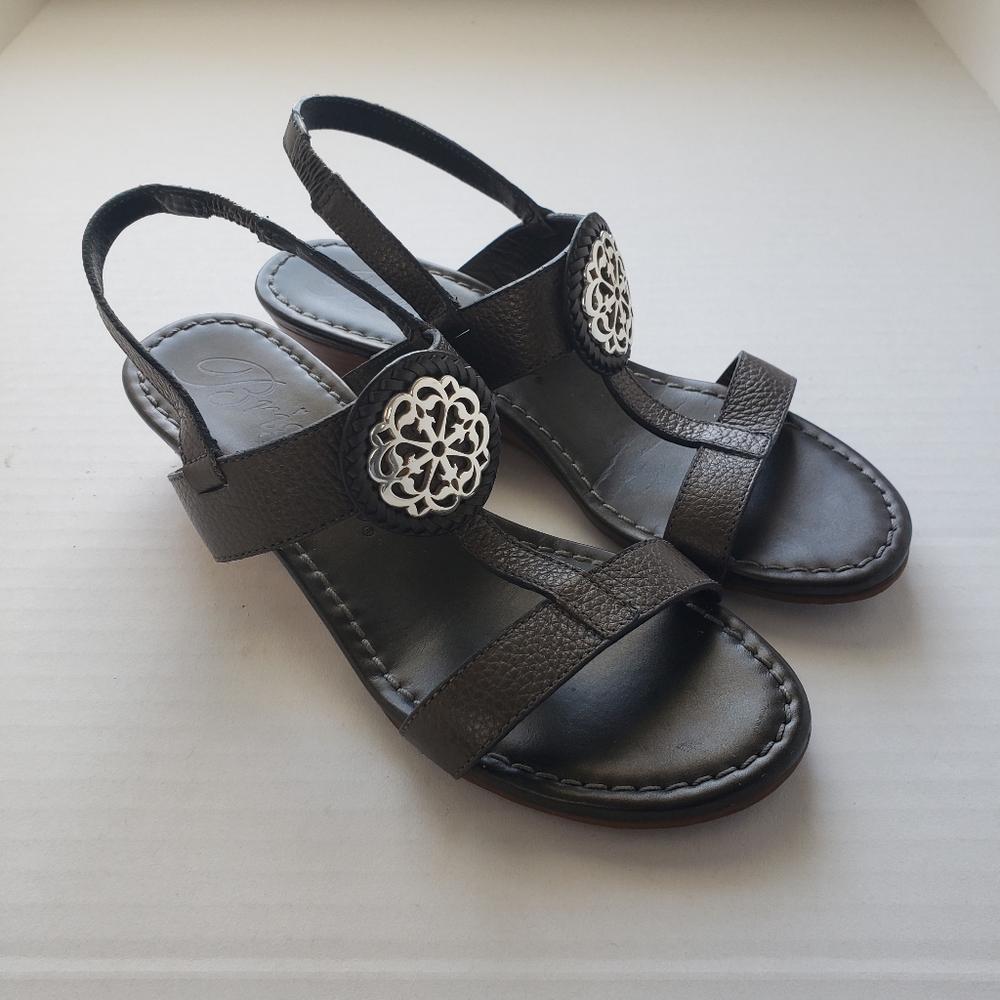 Brighton Layna Pewter Sandals size 7